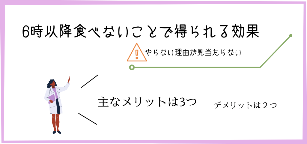 6時以降食べないことで得られる効果