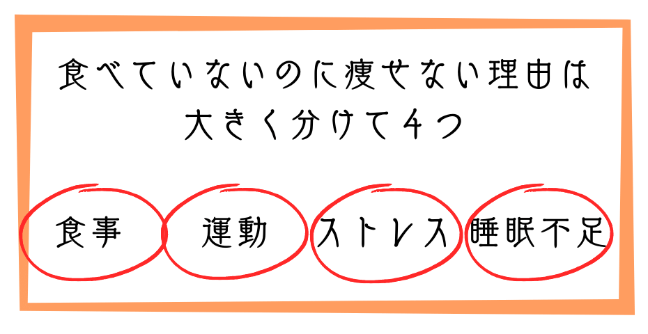 食べてないのに体重が減らない？本当に効果のある正しいダイエットとは何か